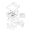 Frigidaire FEF379ACC top/drawer diagram