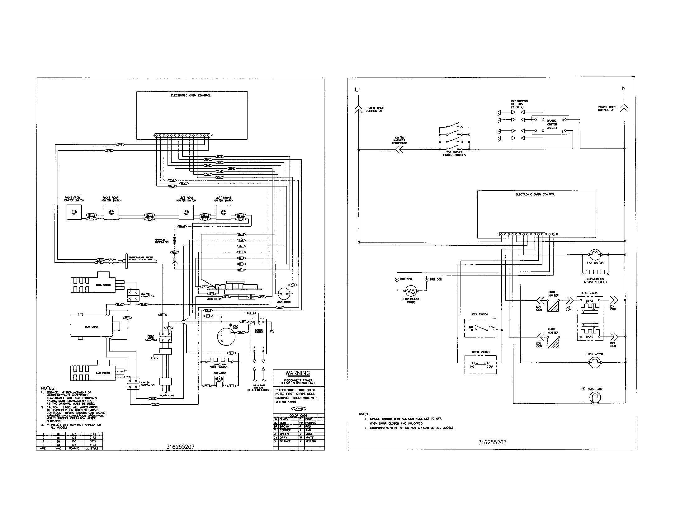 Frigidaire GLGF388ASA wiring diagram diagram