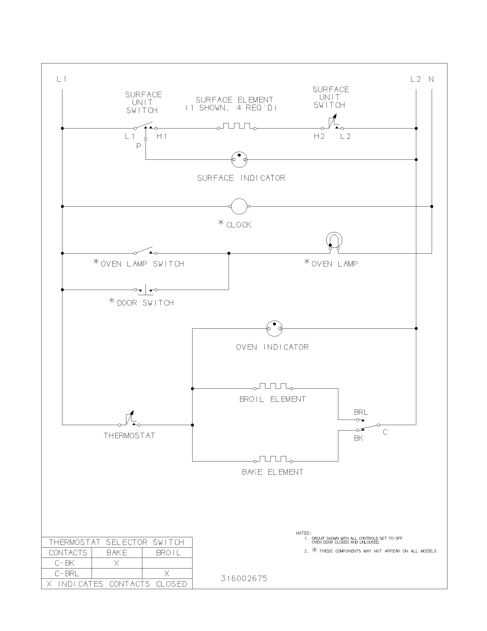 Frigidaire FEF305PHSC wiring diagram diagram
