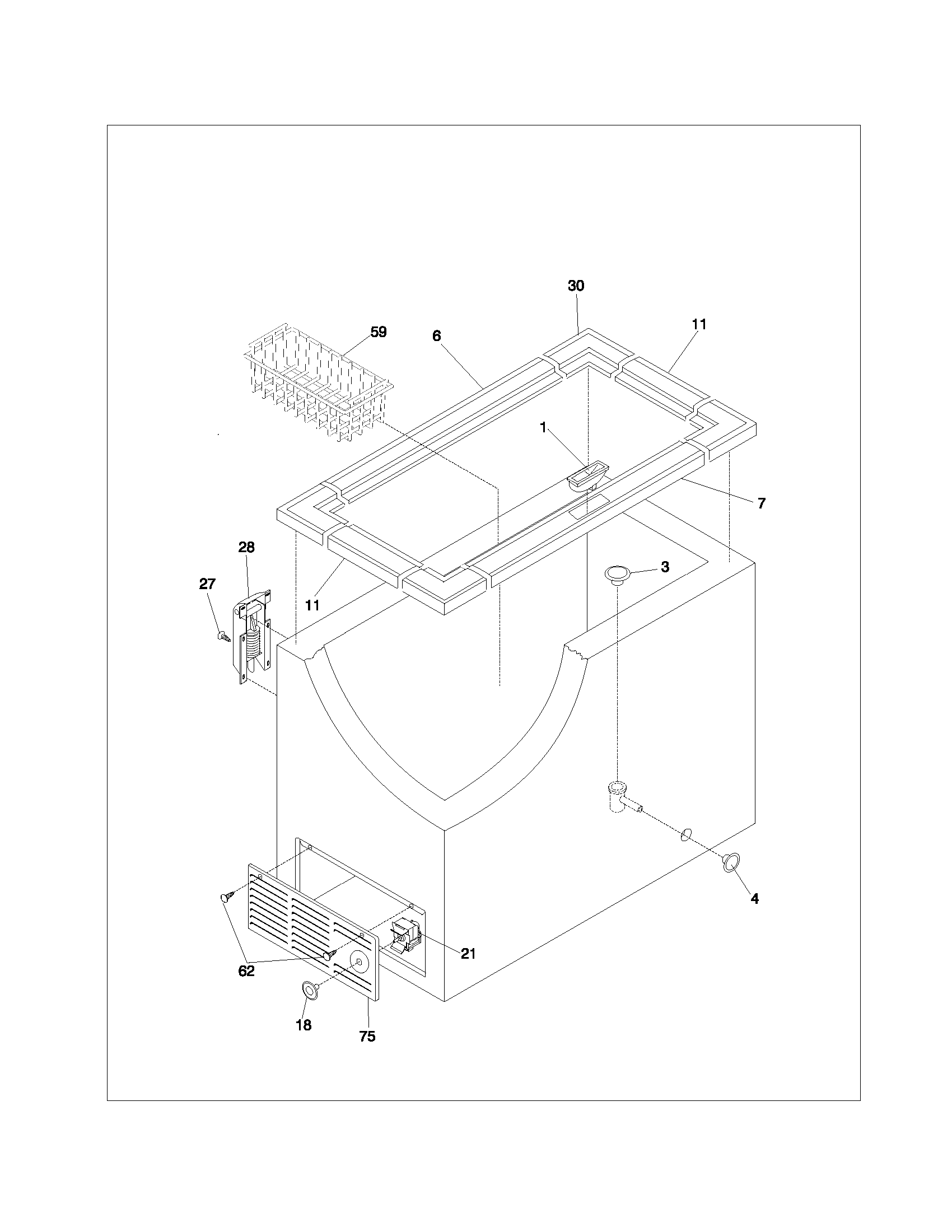 Gibson GFC05M3AW1 cabinet diagram
