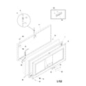Universal/Multiflex (Frigidaire) CFC09M4AW1 door diagram