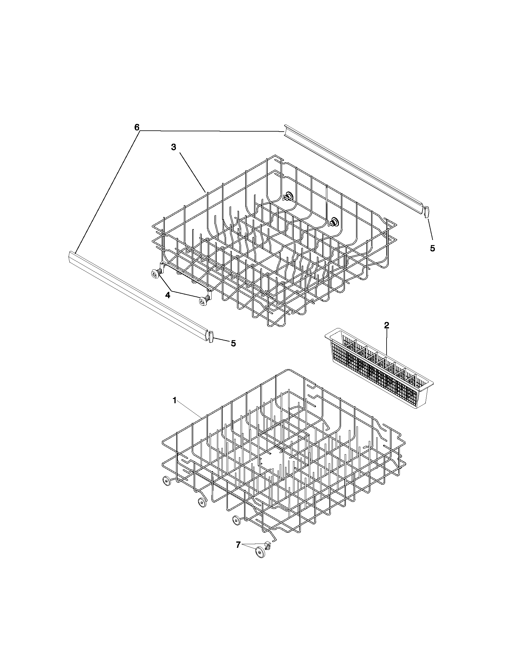 Kenmore 58714009101 rack diagram