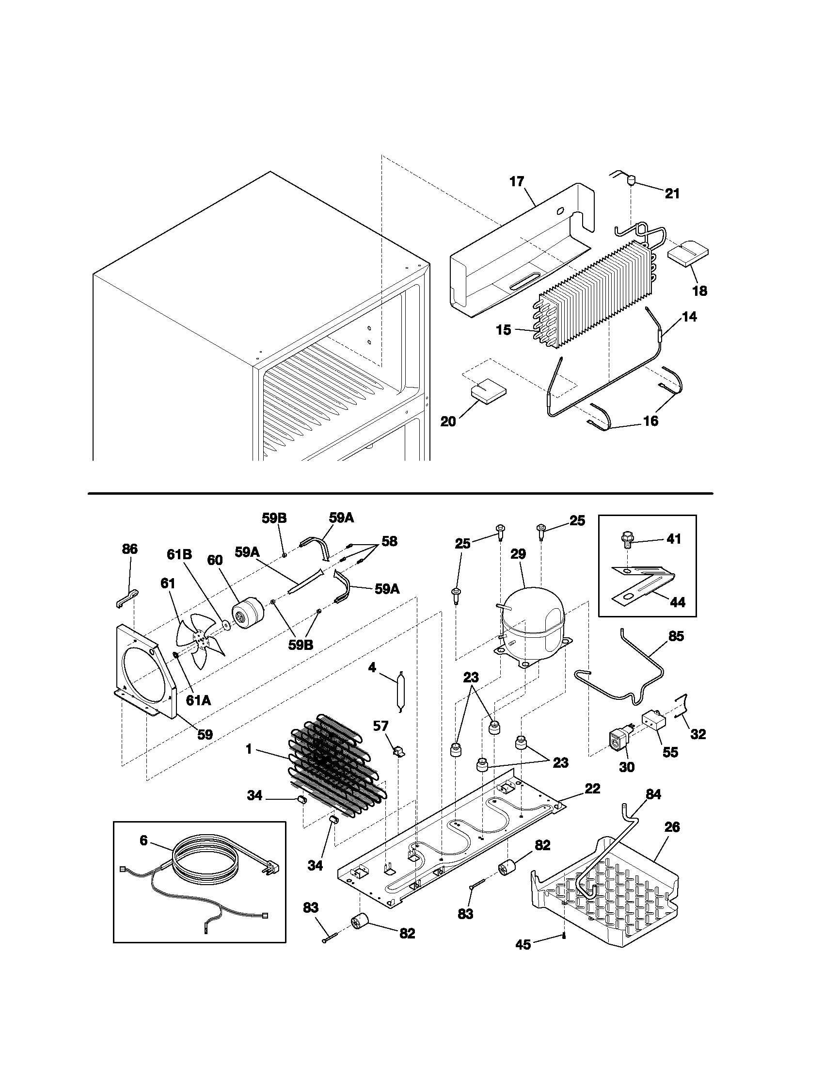 Kenmore 25371882108 system diagram