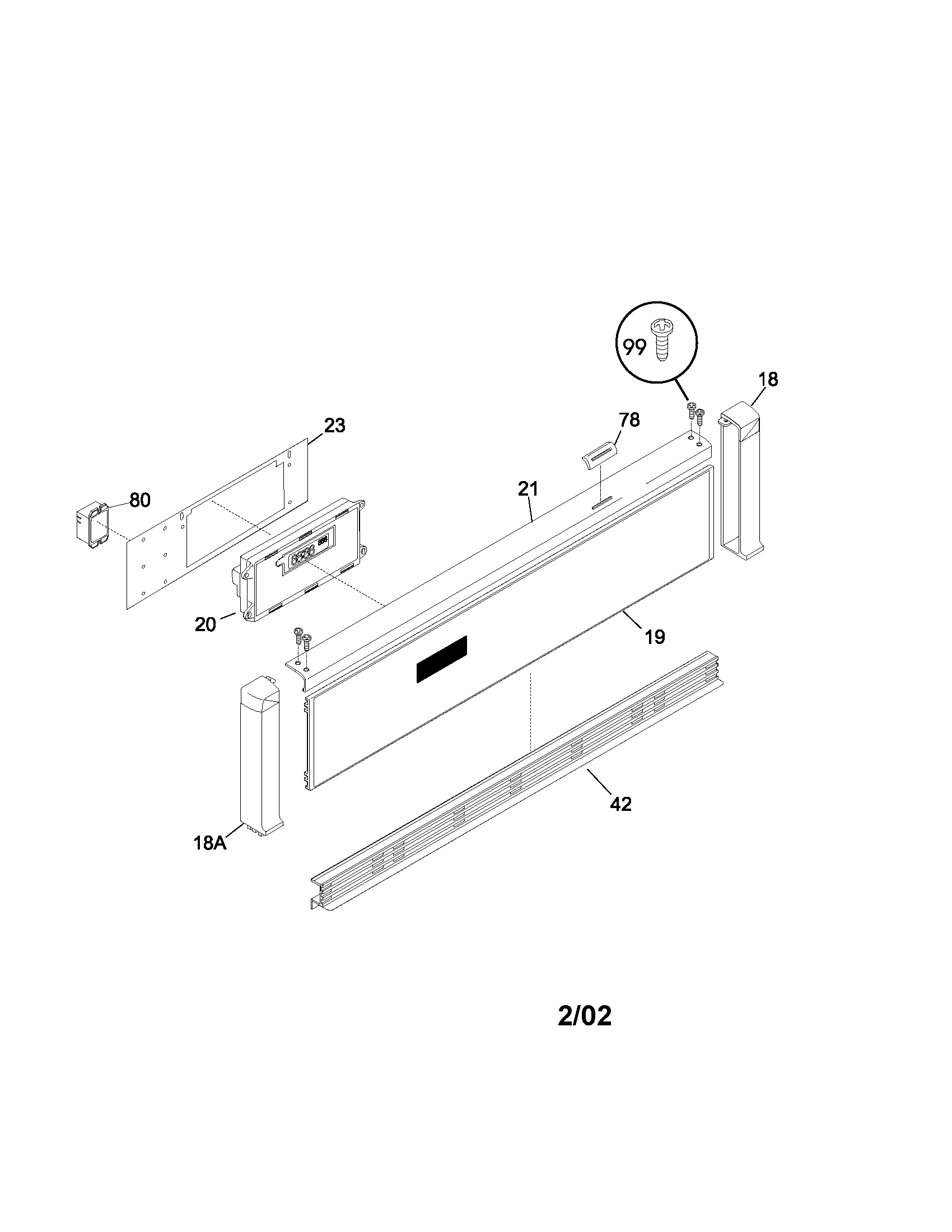 Frigidaire GLEB27S7ASA control panel diagram