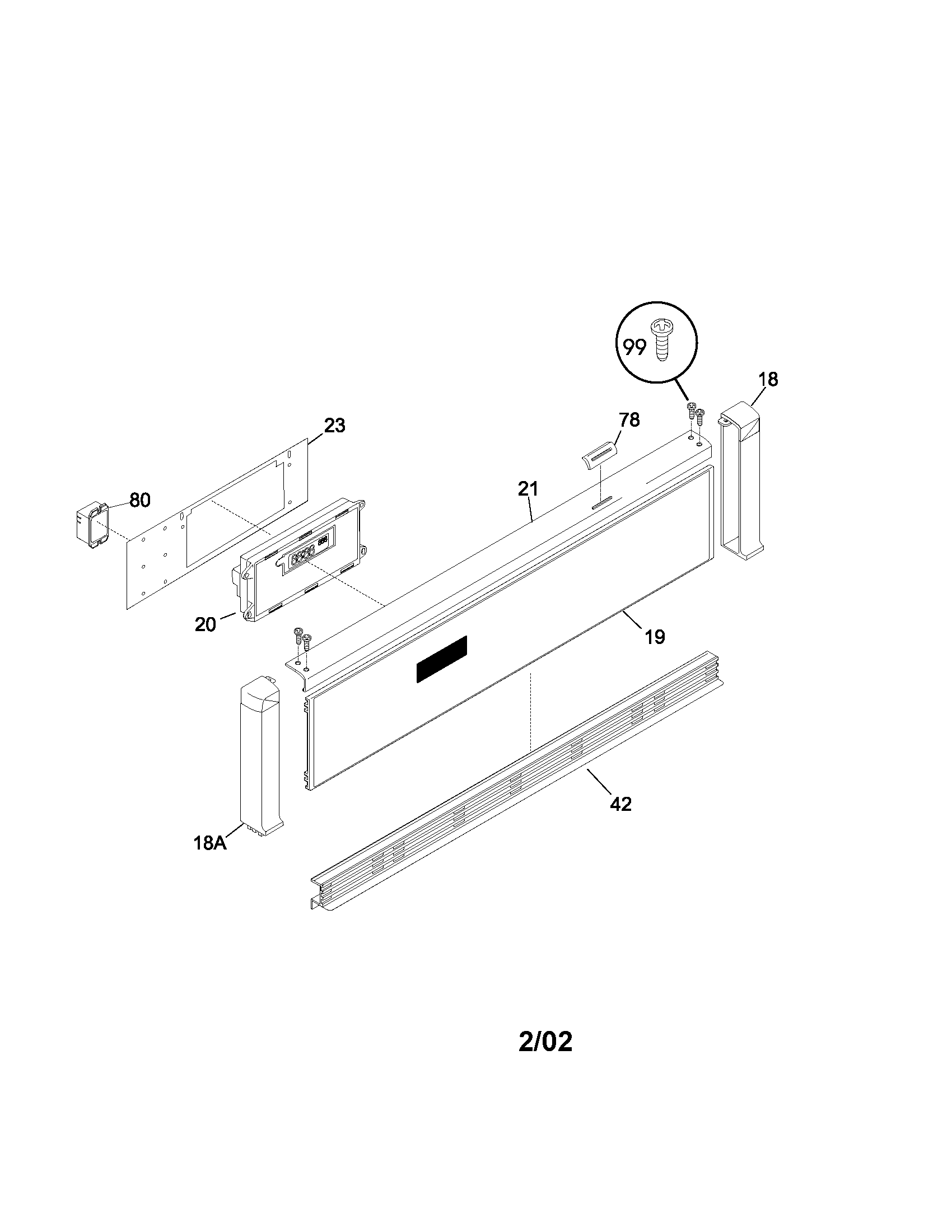 Frigidaire FEB27S5ASA control panel diagram