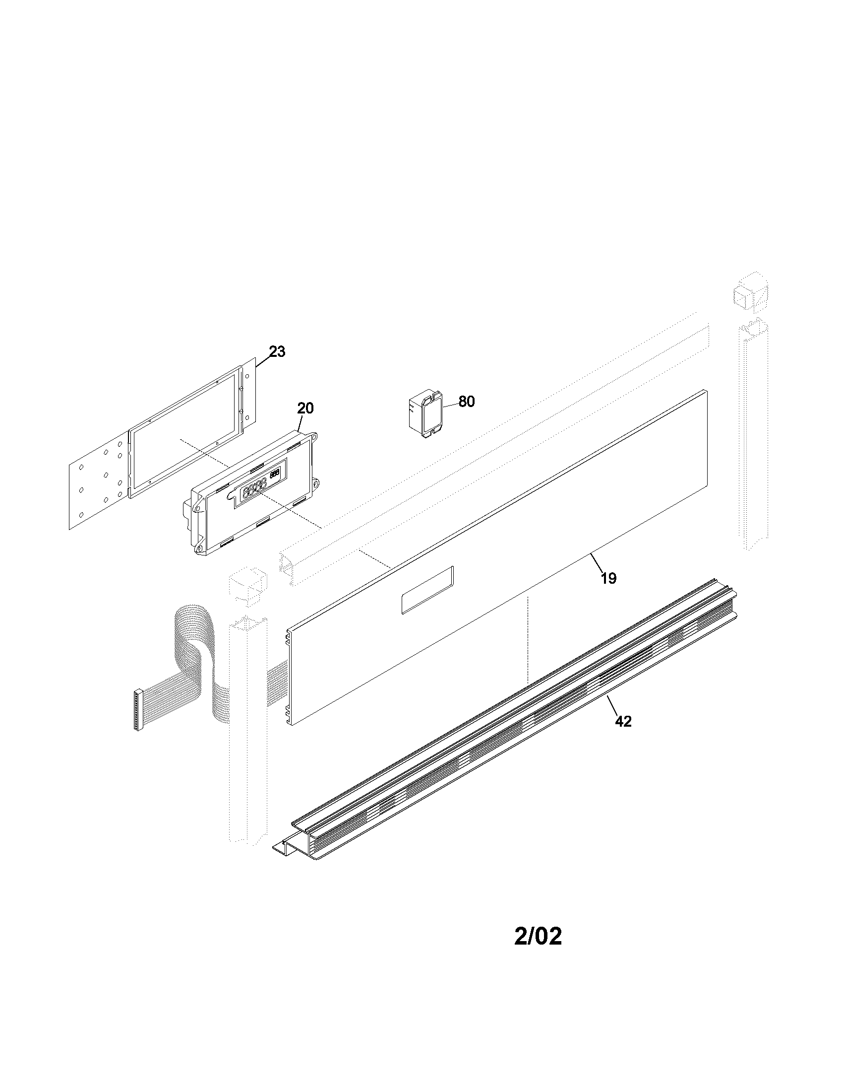 Frigidaire GLEB30S8ASA control panel diagram