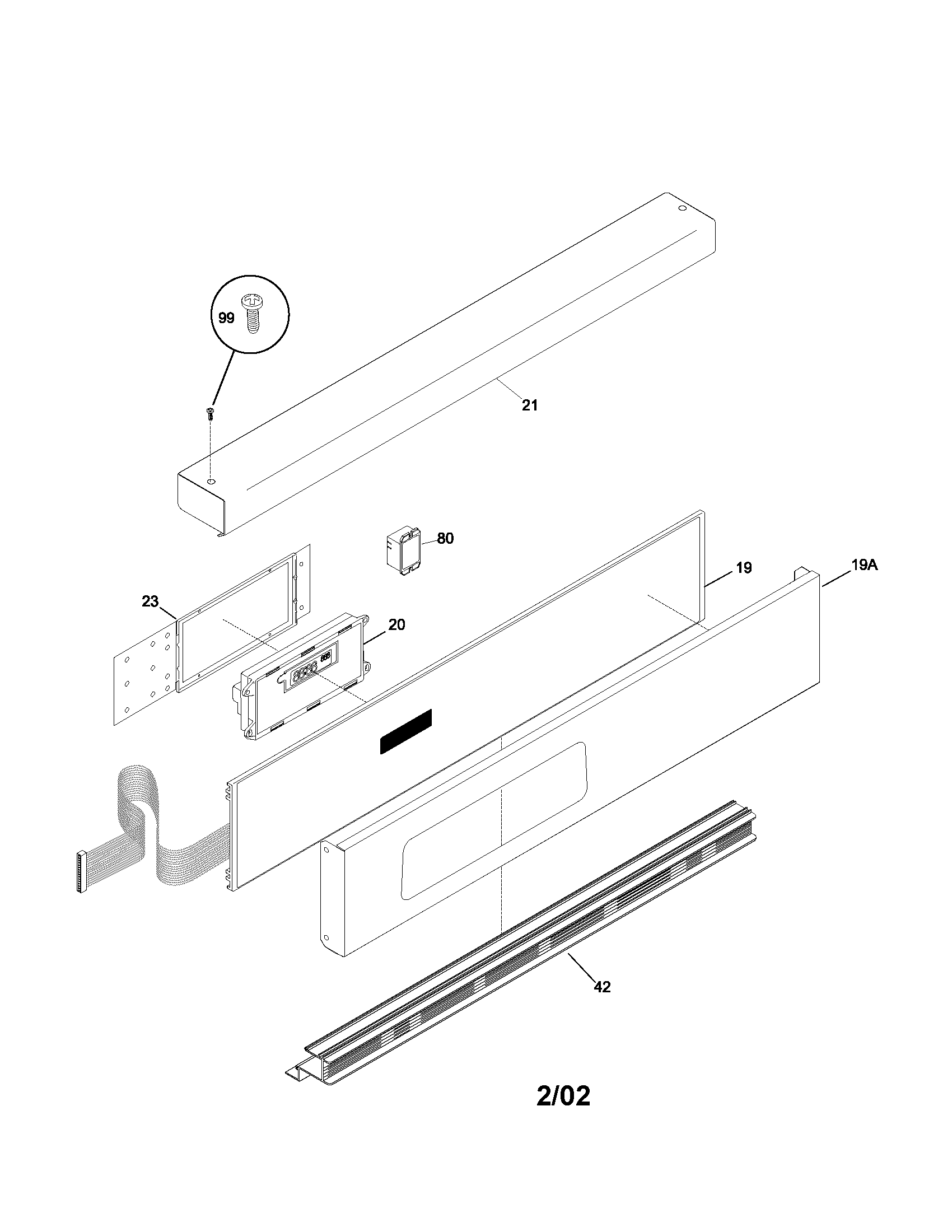 Frigidaire PLEB30S8ACA control panel diagram