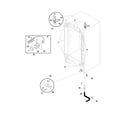 Frigidaire FFU09K0AW0 cabinet diagram
