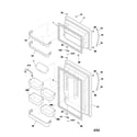 Frigidaire PLRT217TAK1 door diagram