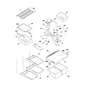 Frigidaire PLRT217TAK1 shelves diagram