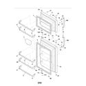 Frigidaire FRT21C5AW3 door diagram