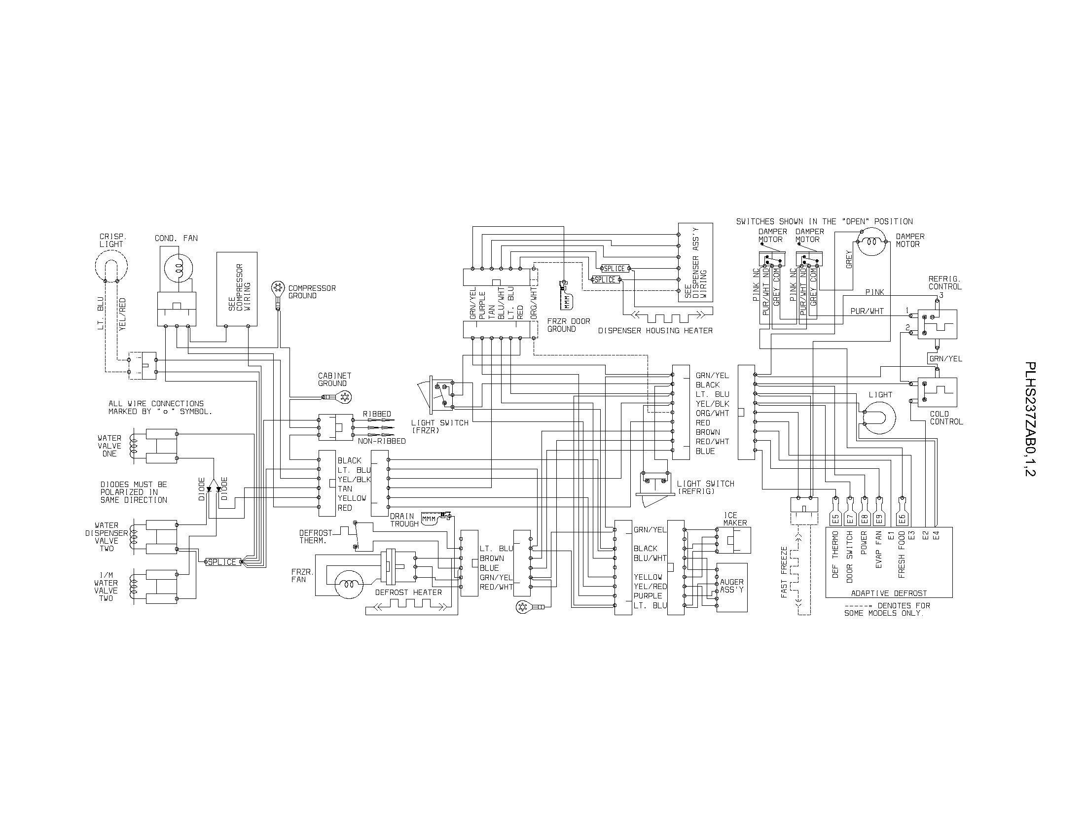 Frigidaire PLHS237ZAB2 wiring diagram diagram