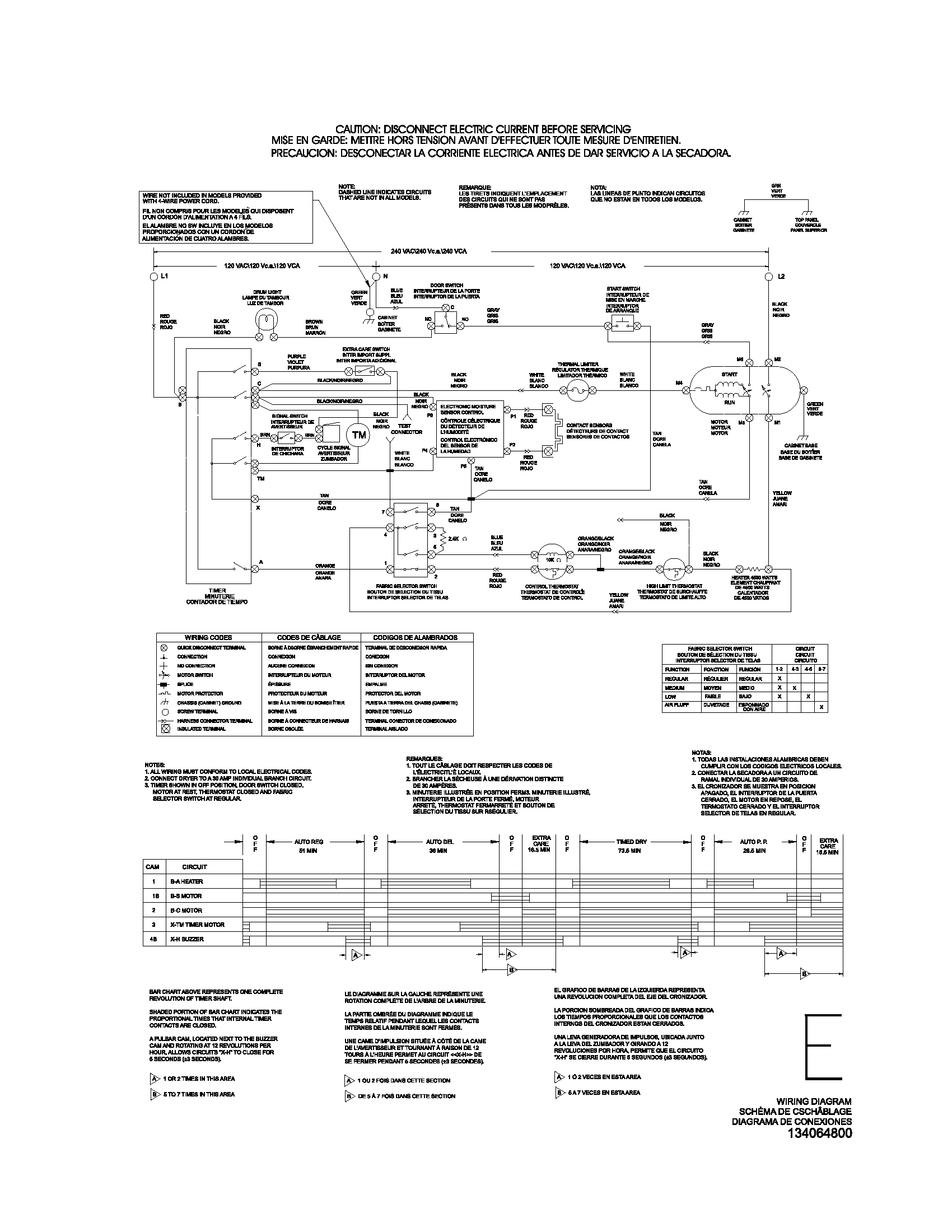 Frigidaire GLEQ642AS0 134064800 wiring diagram diagram