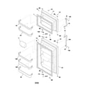 Frigidaire FRT21FR6AW3 door diagram