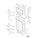 Frigidaire GLHT184RAW2 door diagram