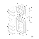 Frigidaire GLRT184RAW1 door diagram