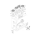 Frigidaire FGC36S6ASB cooktop diagram