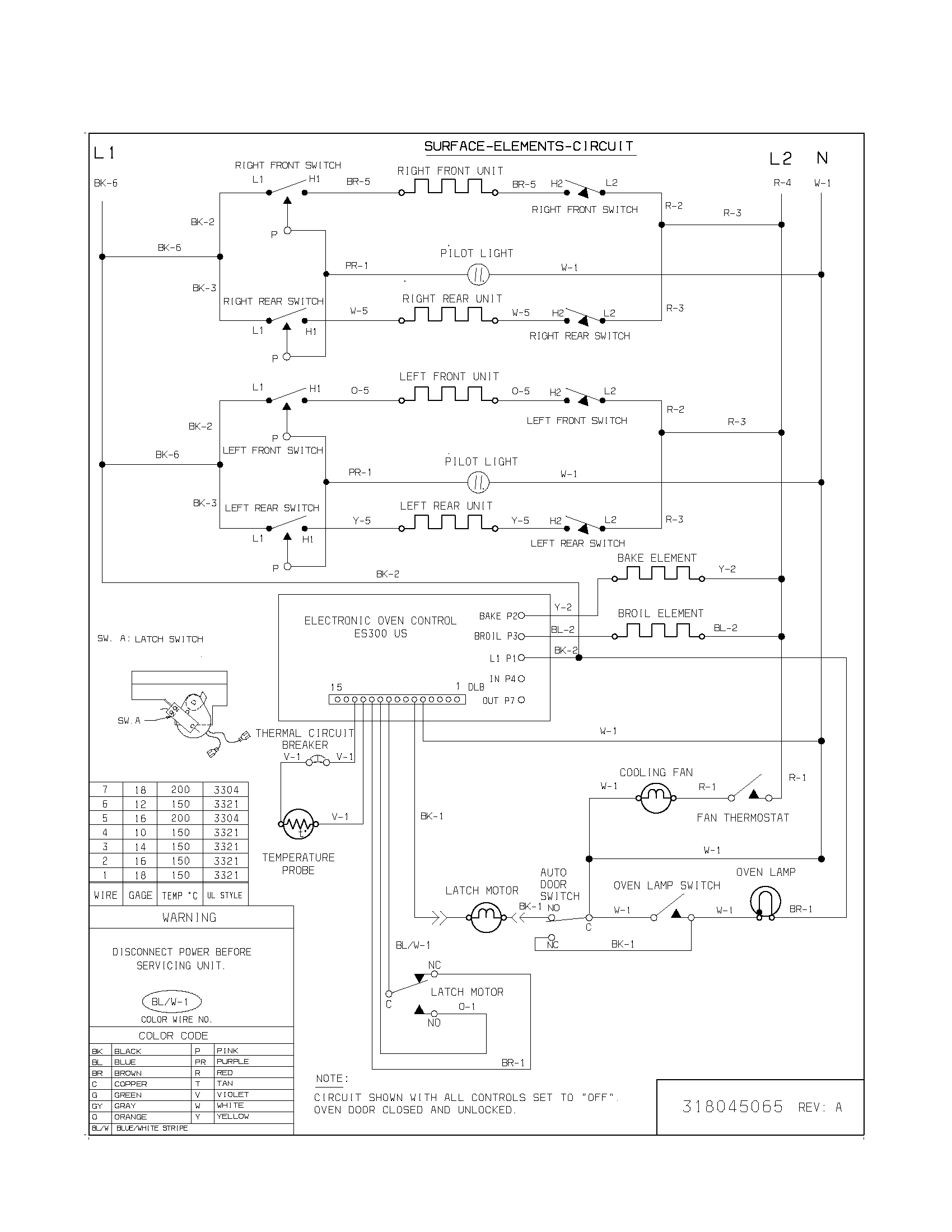 Frigidaire FES355ASC wiring diagram diagram