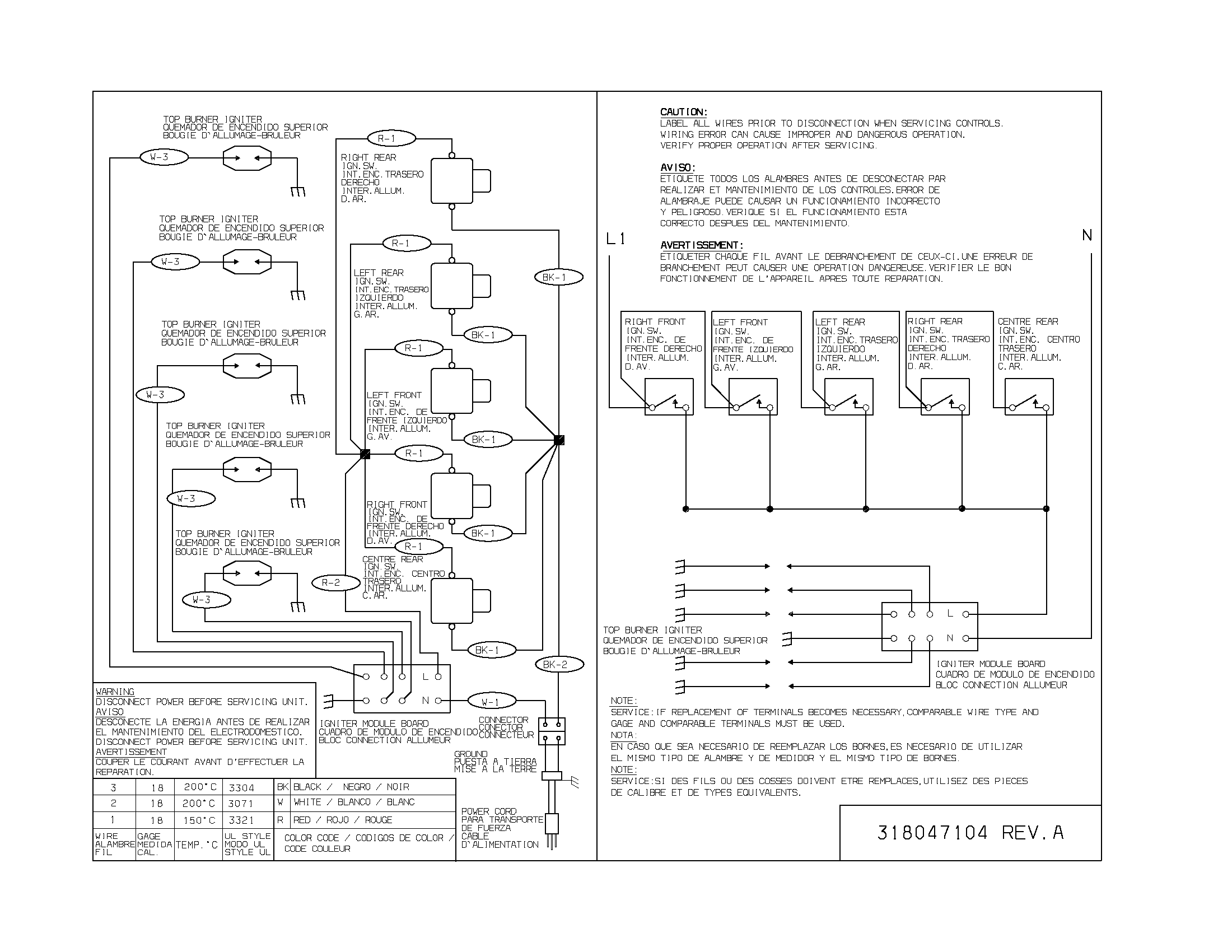 Frigidaire GLGC36S8ASB wiring diagram diagram
