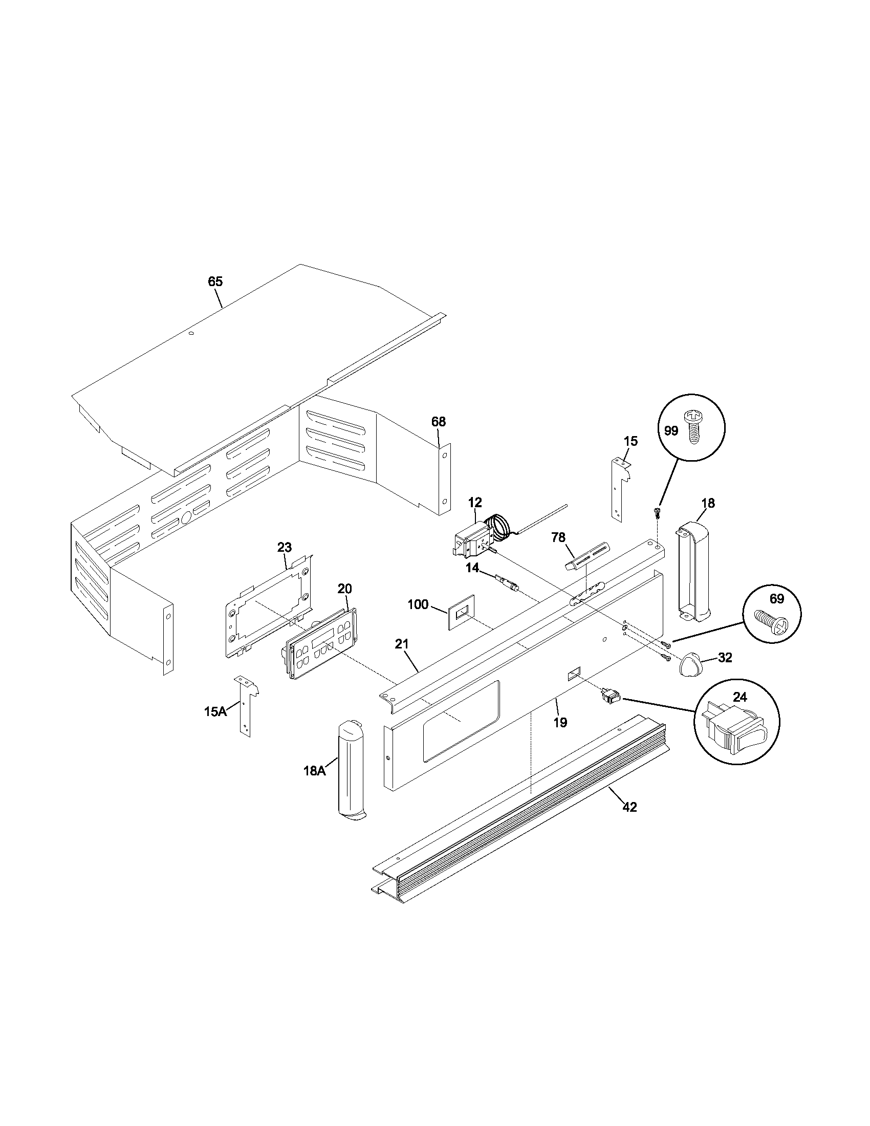 Frigidaire FEB27T5ABB control panel diagram