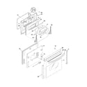 Frigidaire FED355ASA door diagram