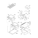 Frigidaire FRT21LR7AB5 shelves diagram