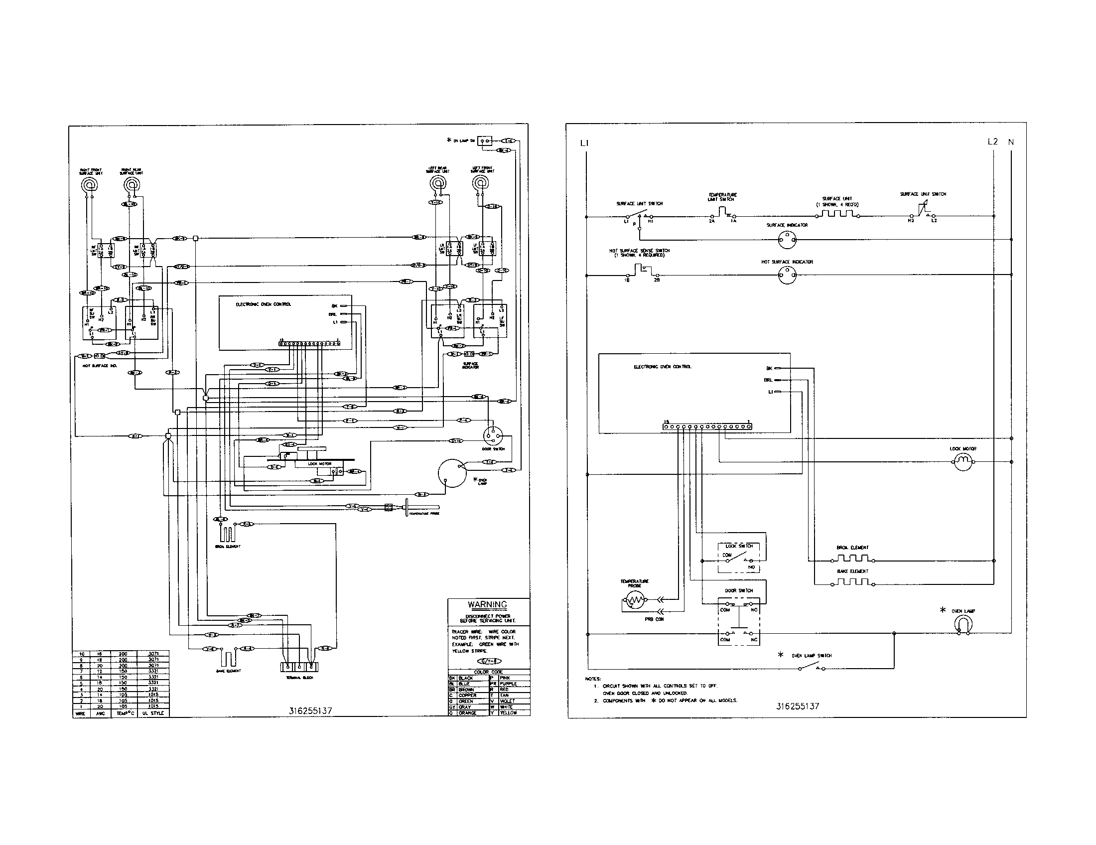Frigidaire FEF366ABD wiring diagram diagram