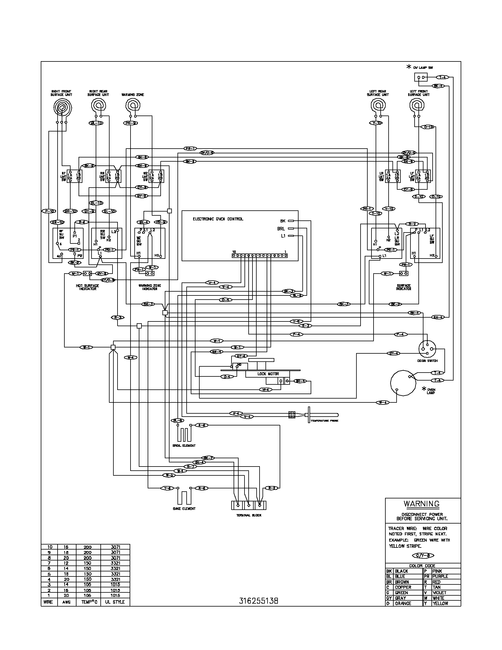Frigidaire FEFL74ASC wiring diagram diagram