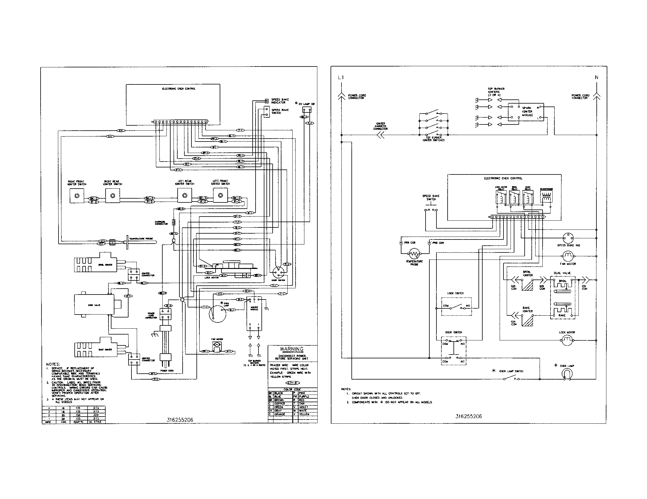 Frigidaire GLGF377ASE wiring diagram diagram