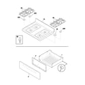 Frigidaire NGSG3PZASE top/drawer diagram