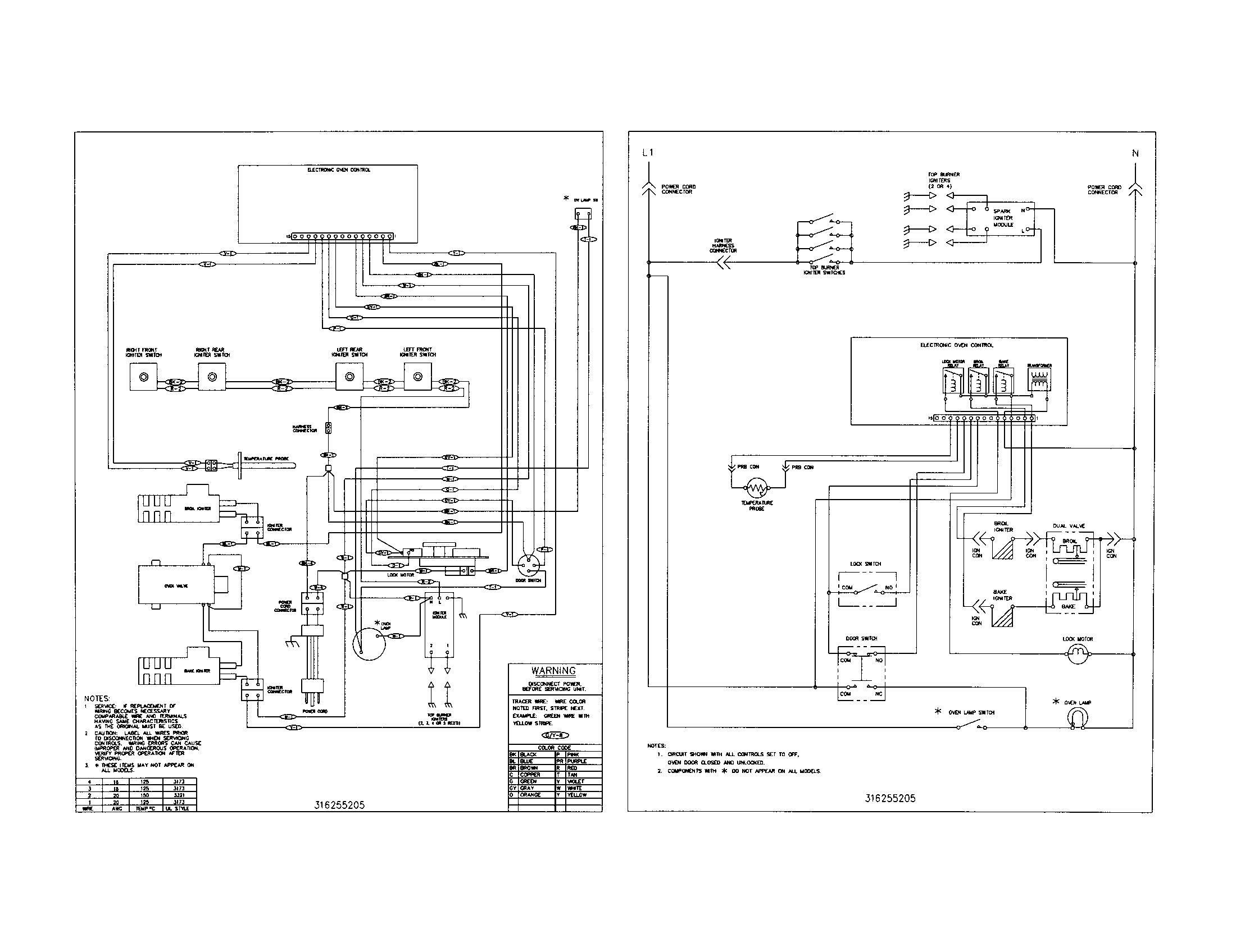 Tappan TGF363AUB wiring diagram diagram