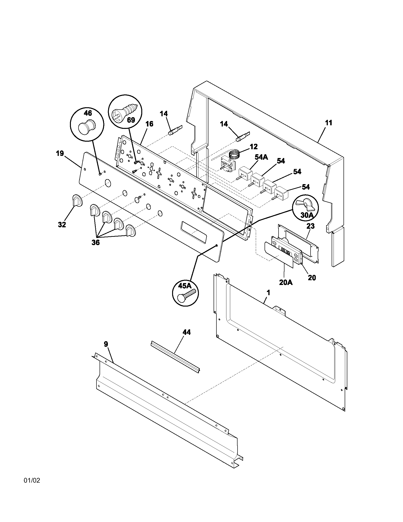 Kenmore 79091010200 backguard diagram