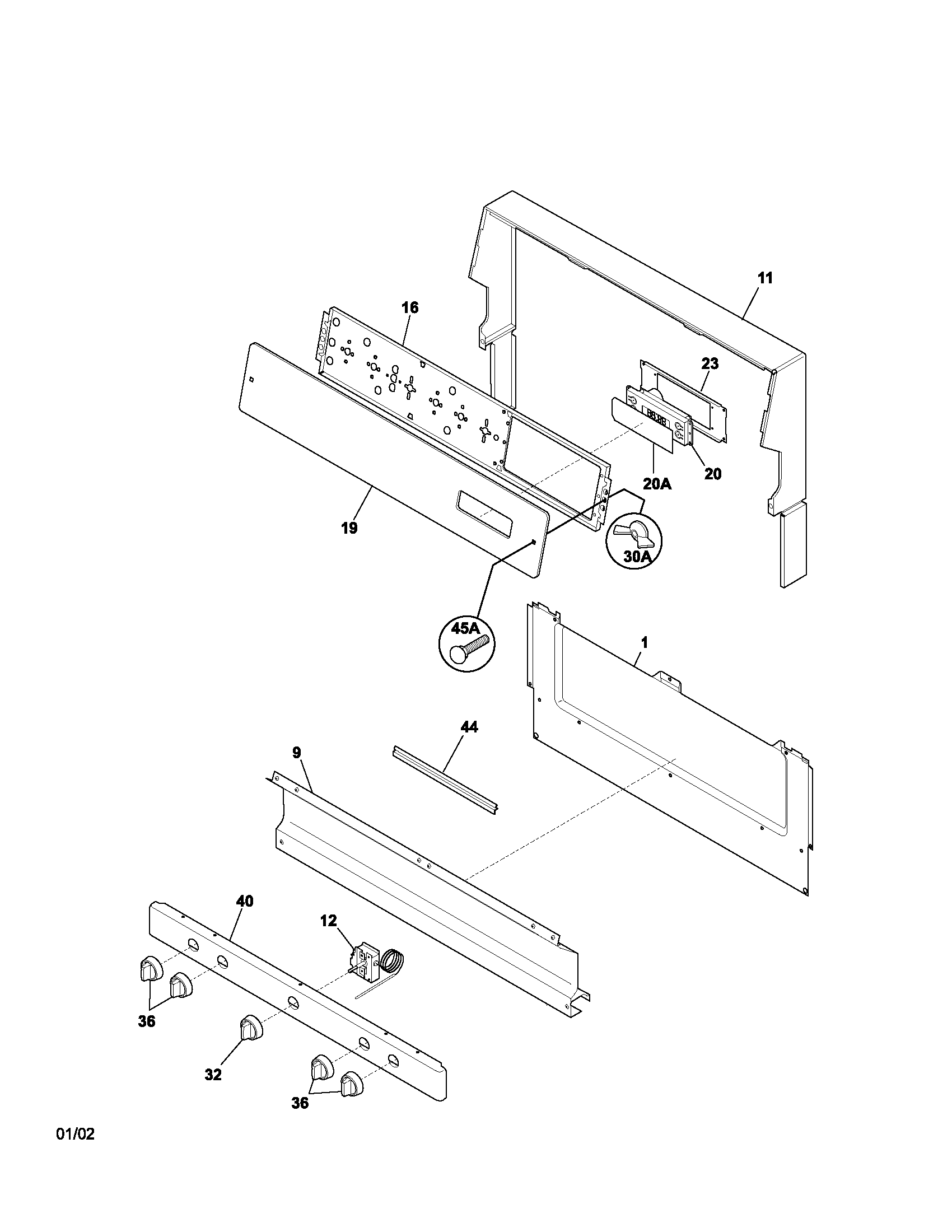 Kenmore 79071011200 backguard diagram