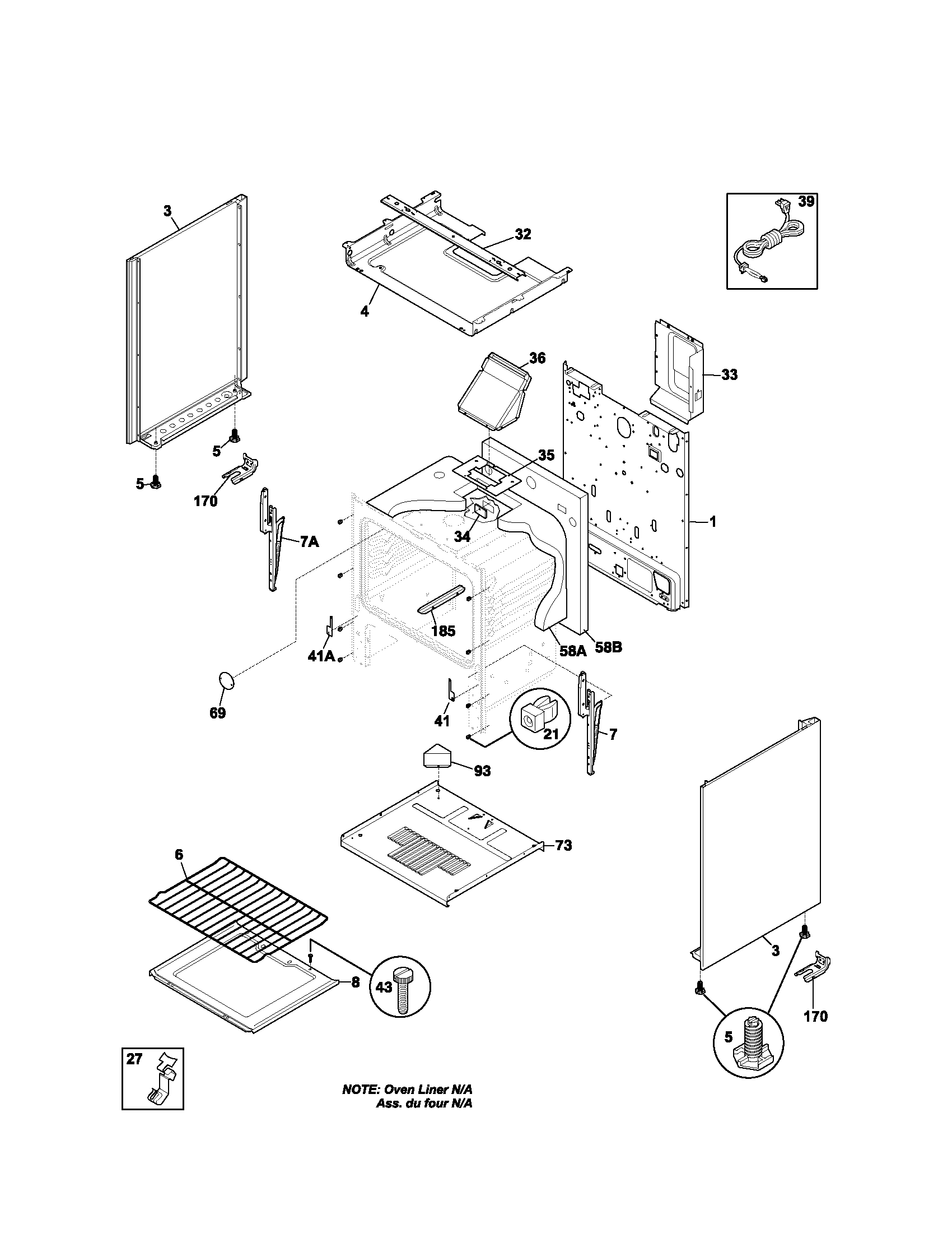 Kenmore 79071011200 body diagram