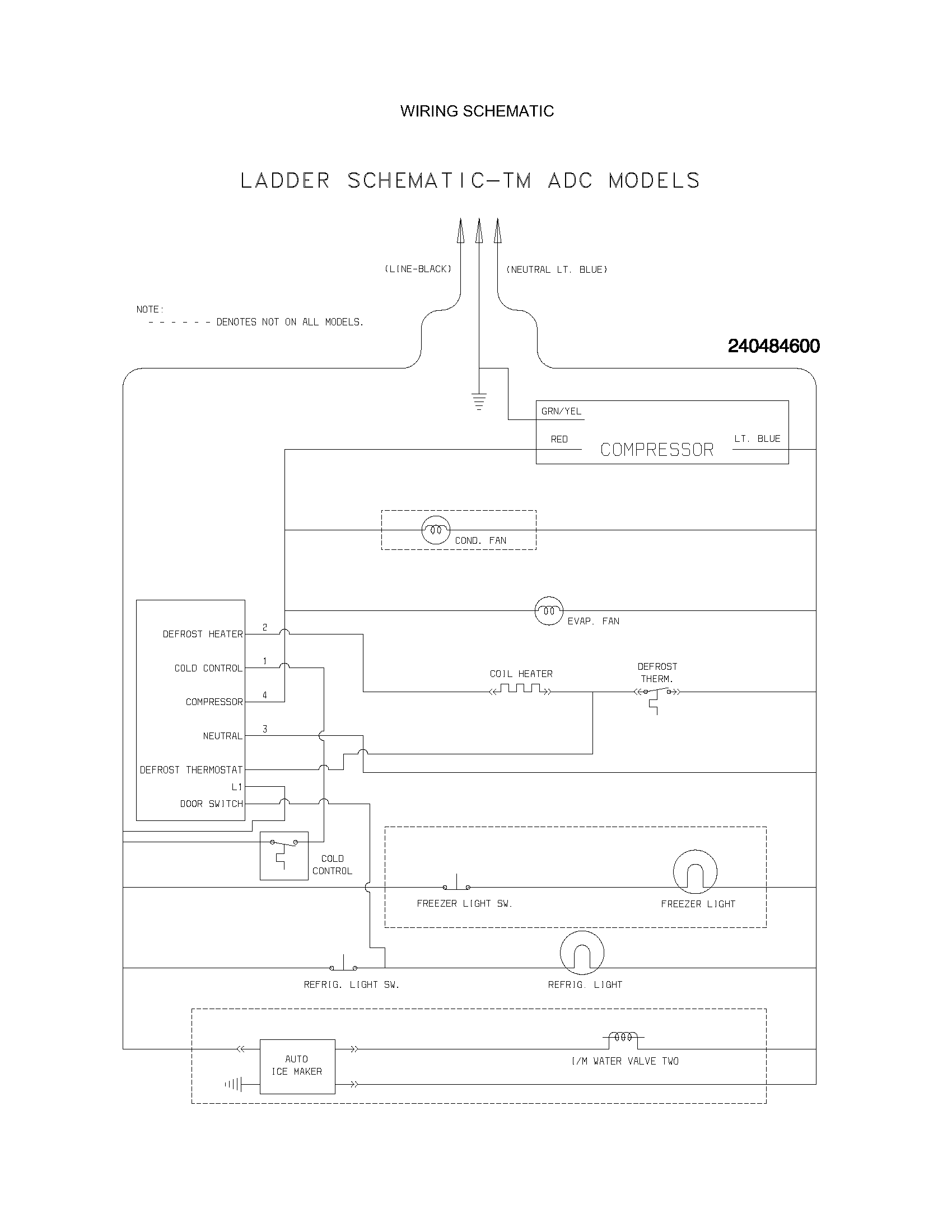 Kenmore 25362874201 wiring schematic diagram