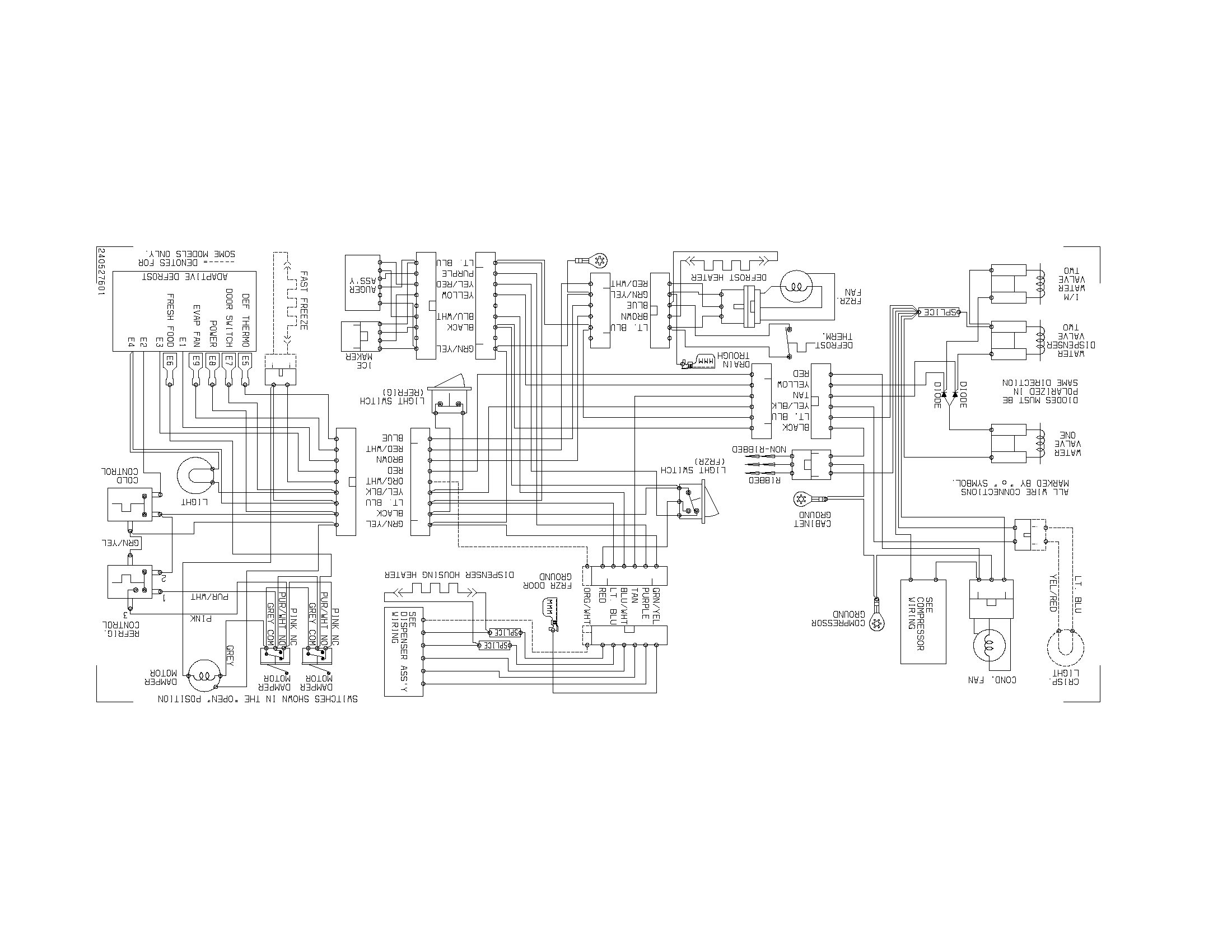 Frigidaire FRS26HF5AW3 wiring diagram diagram