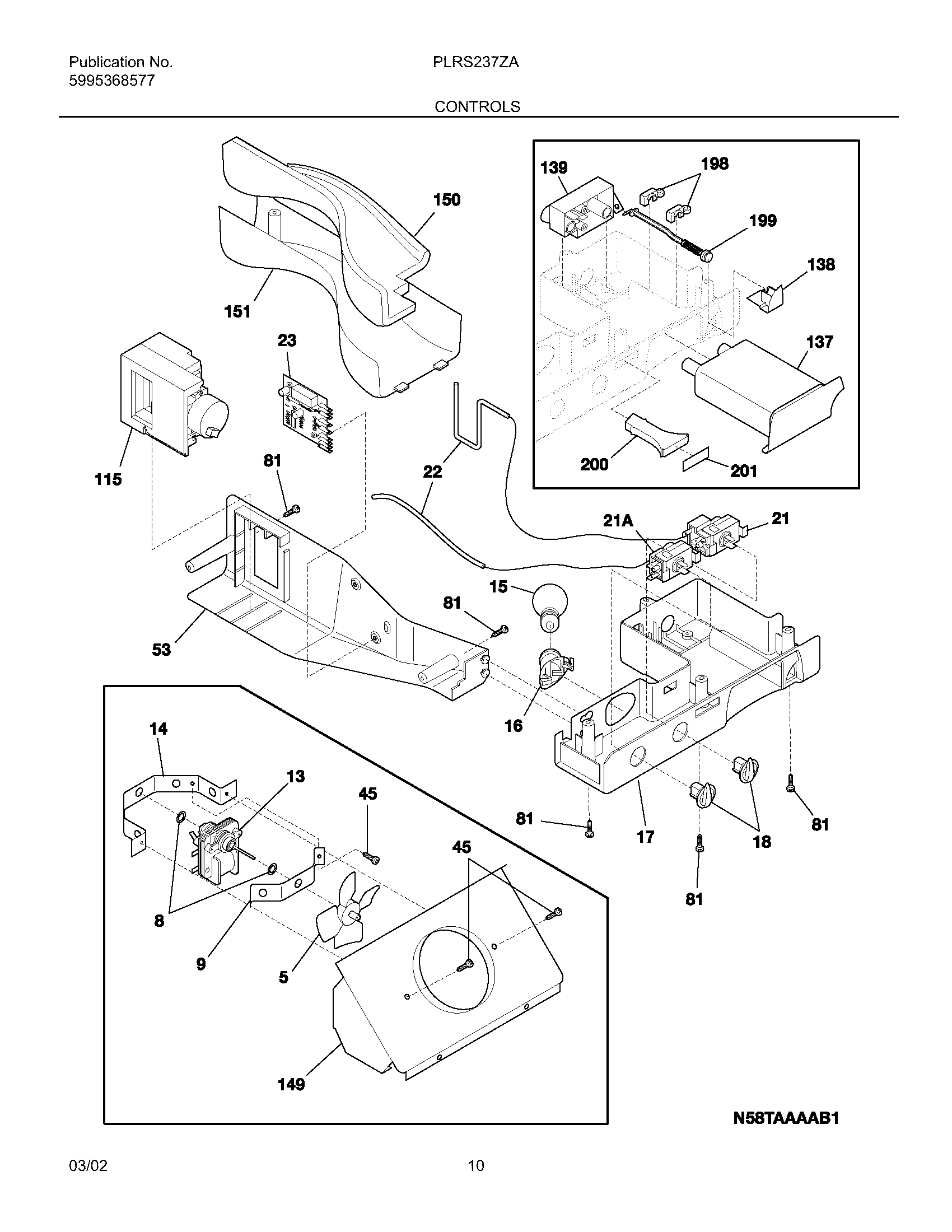 Frigidaire PLRS237ZAB4 controls diagram