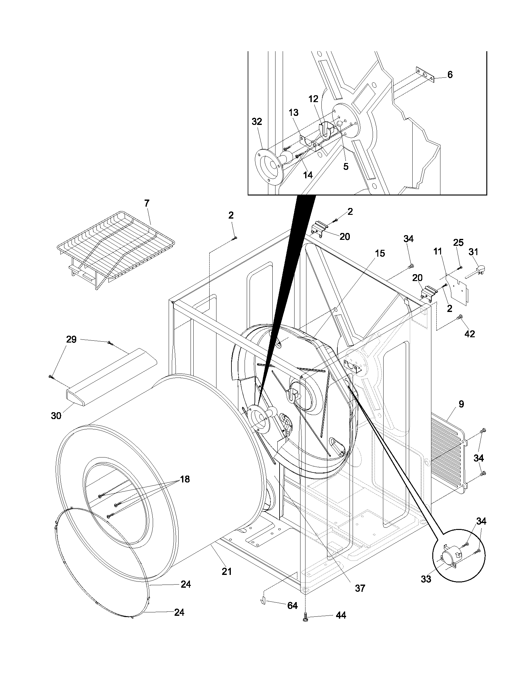 Frigidaire CRGF342AS1 dry cab,heater diagram