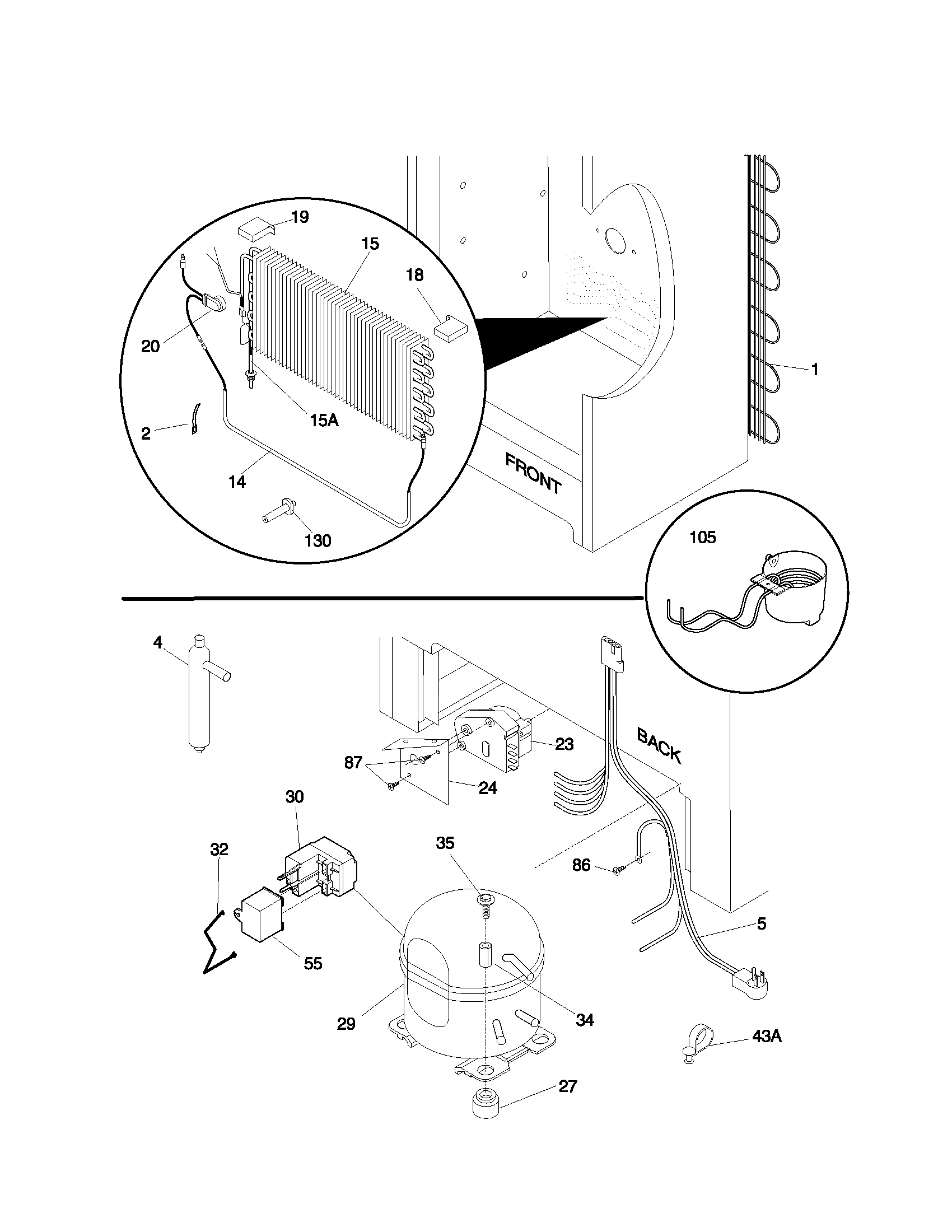 Frigidaire FFU20FC4AW1 system diagram