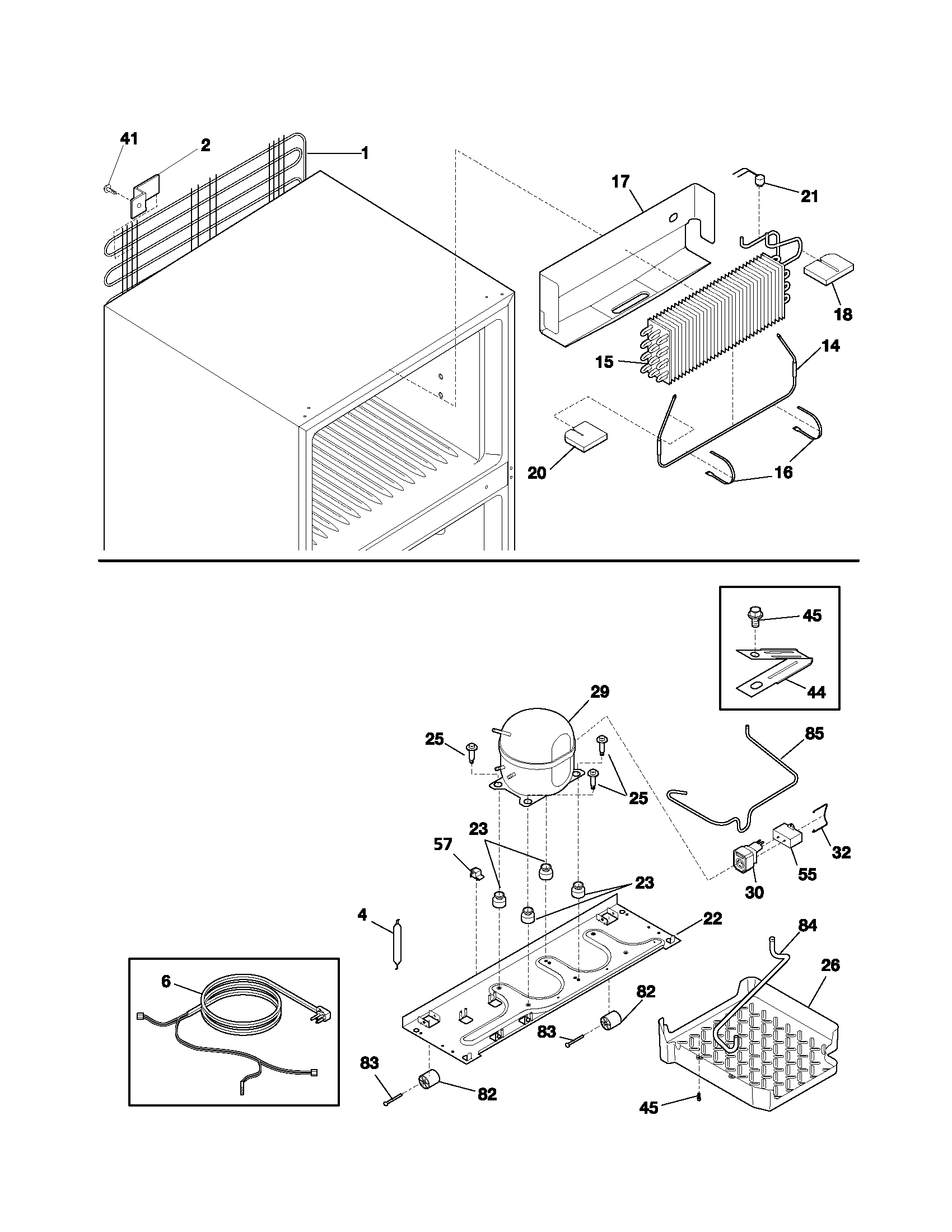 White-Westinghouse WRT18G4AW4 system diagram