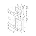 Frigidaire FRT18G4AW8 doors diagram