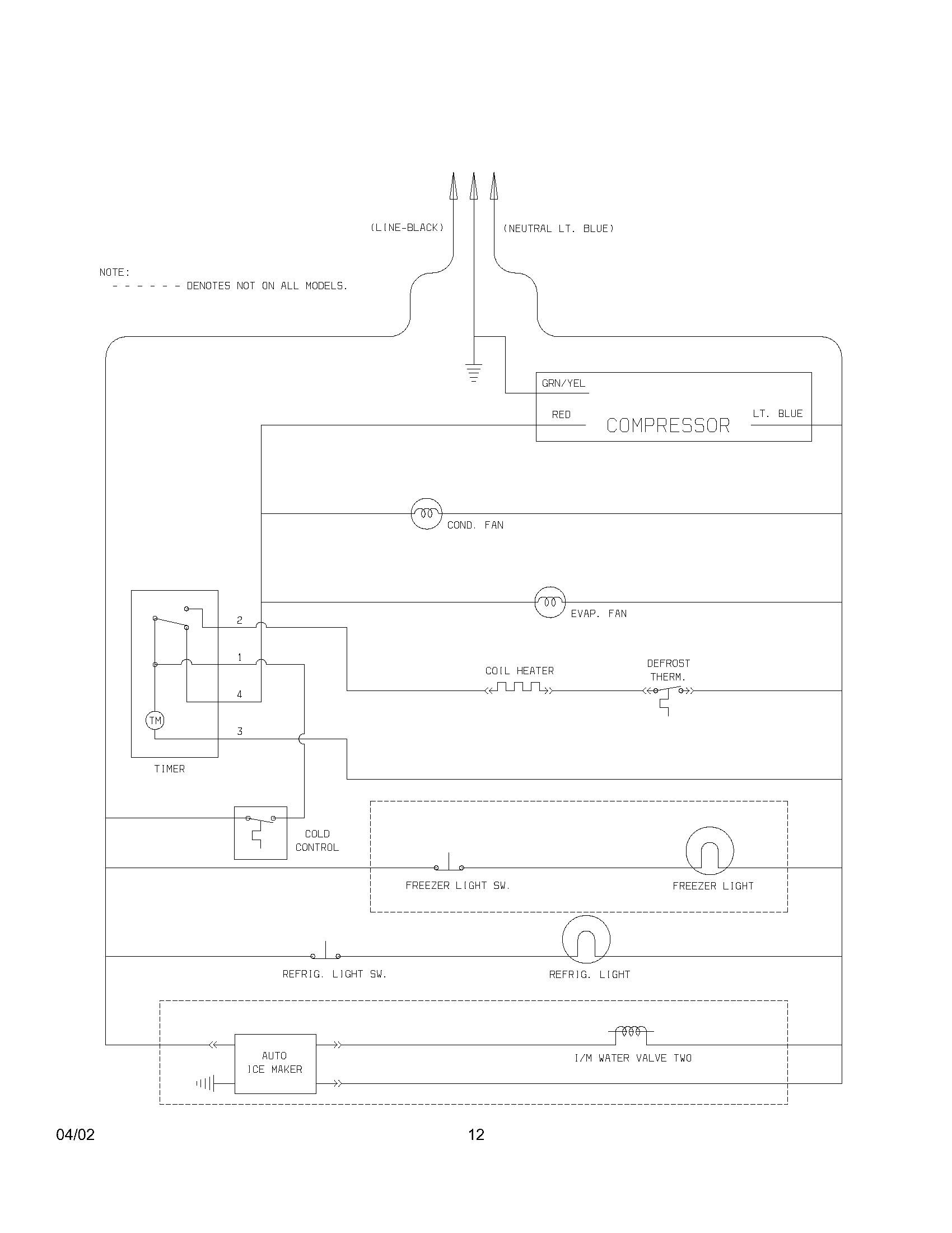Kenmore 25371112103 wiring schematic diagram