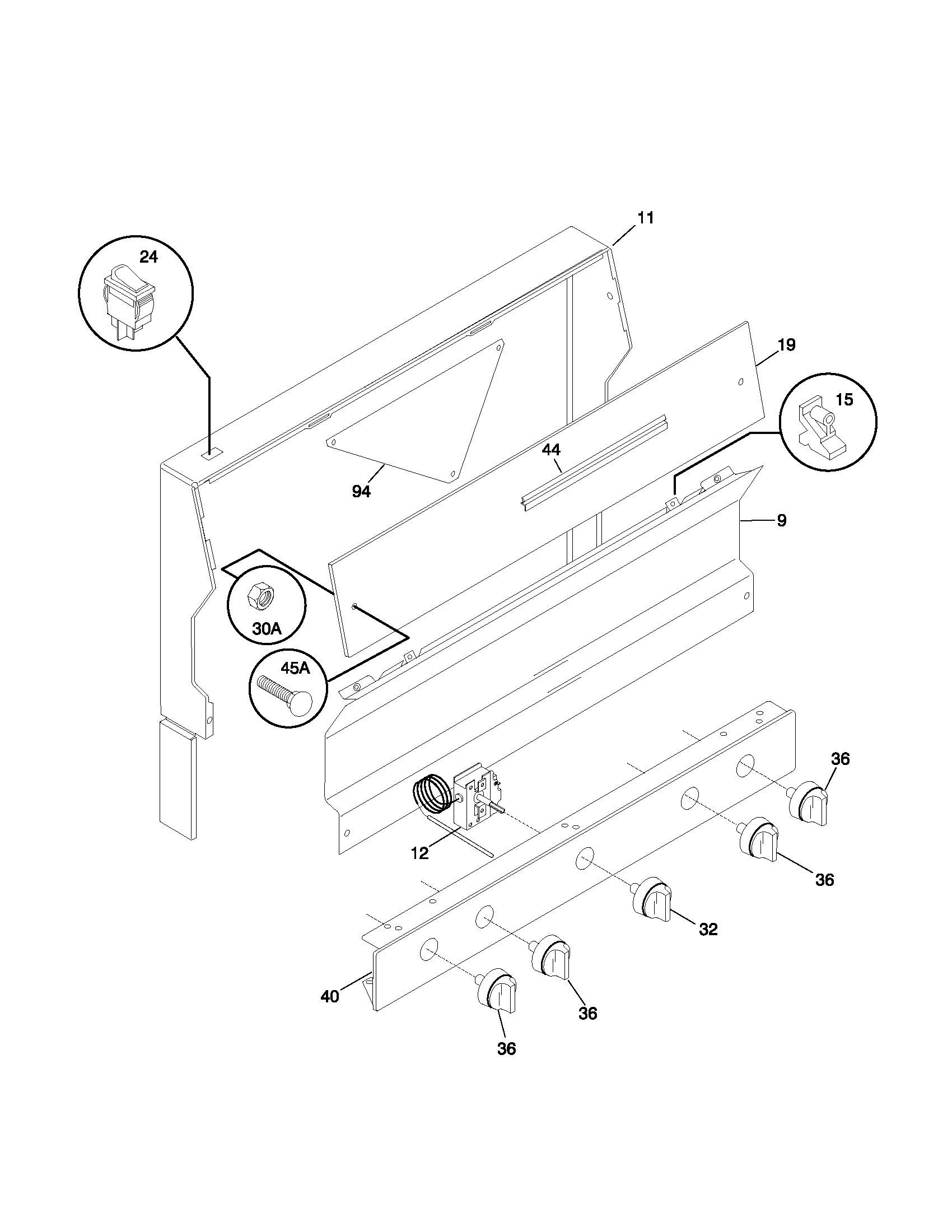 Frigidaire FLF316WHTA backguard diagram