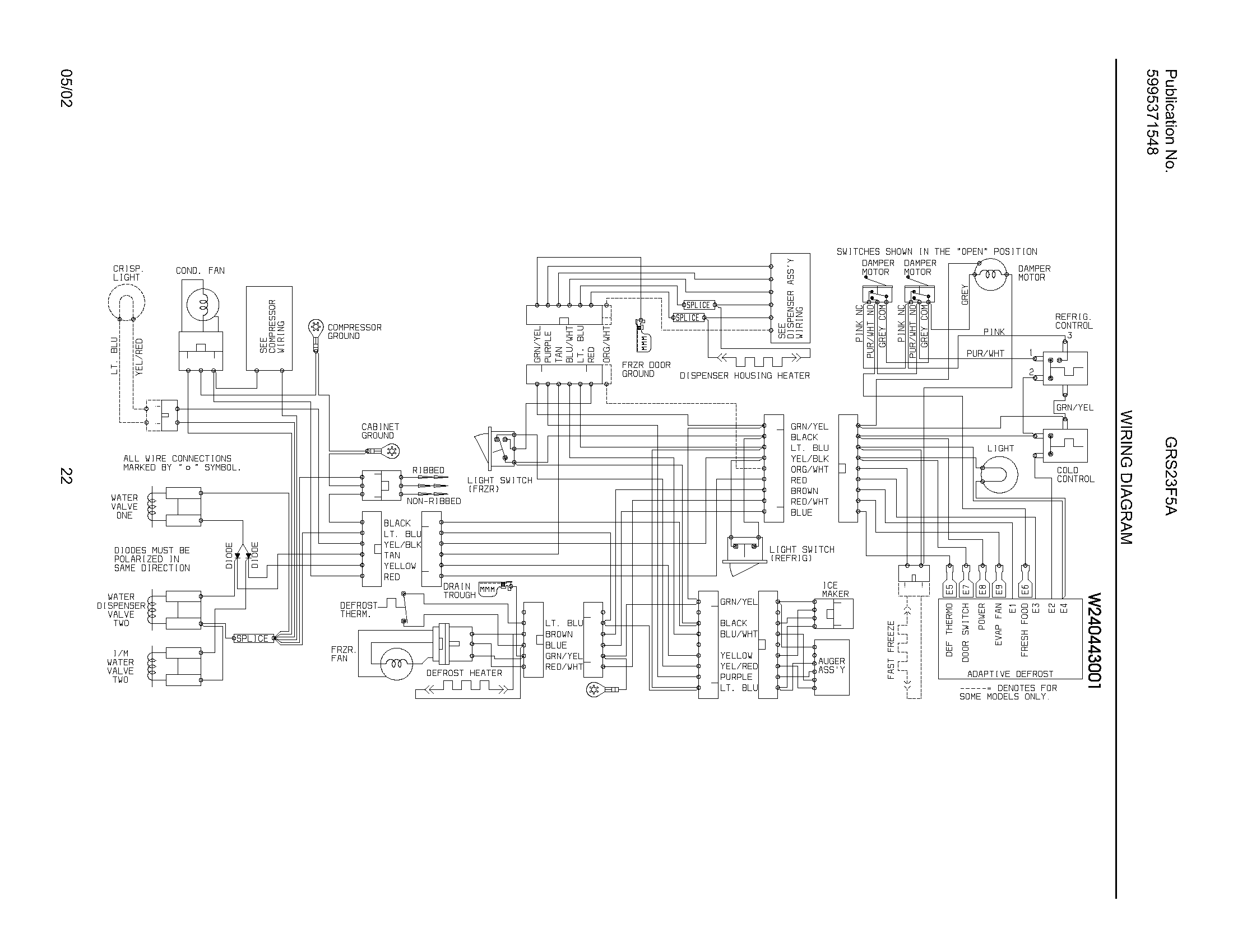 Gibson GRS23F5AW3 wiring diagram diagram