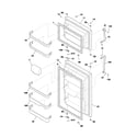 Frigidaire GLRT215RBB2 doors diagram