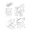 Frigidaire GLRT215RBB2 shelves diagram
