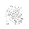 Frigidaire FEF455BBA body diagram