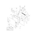 Frigidaire FDGB34RGS2 frnt pnl,door diagram