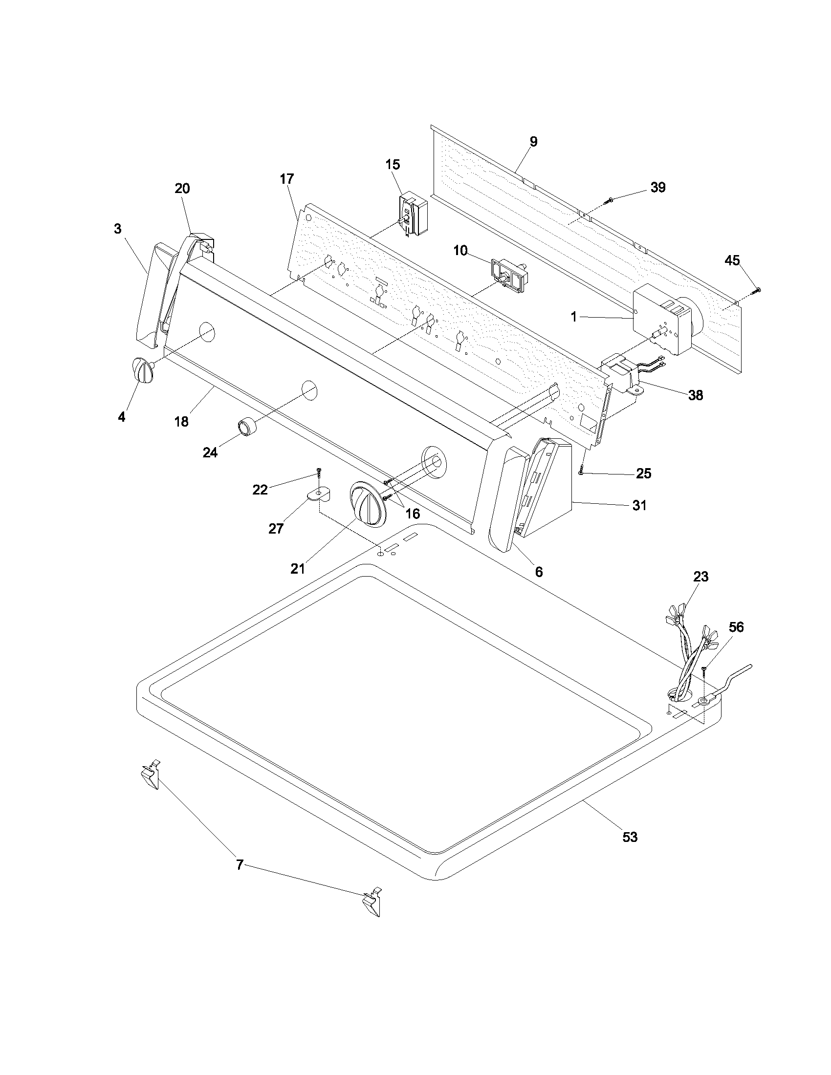 White-Westinghouse SGR341AQ1 control panel diagram