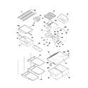 Frigidaire NGS21TZAQ3 shelves diagram